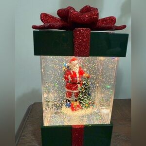 Musical LED snow globe